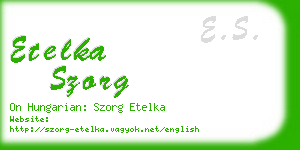 etelka szorg business card